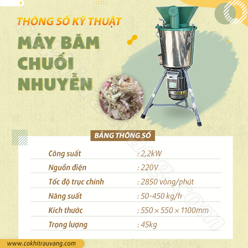 máy xay chuối bằng tay