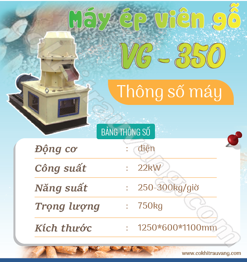 Máy ép gỗ viên VG 350