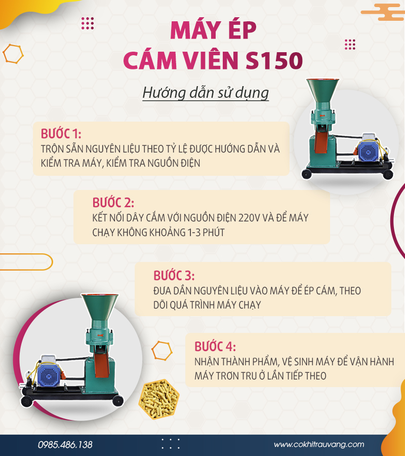 Máy ép cám viên cho lợn 