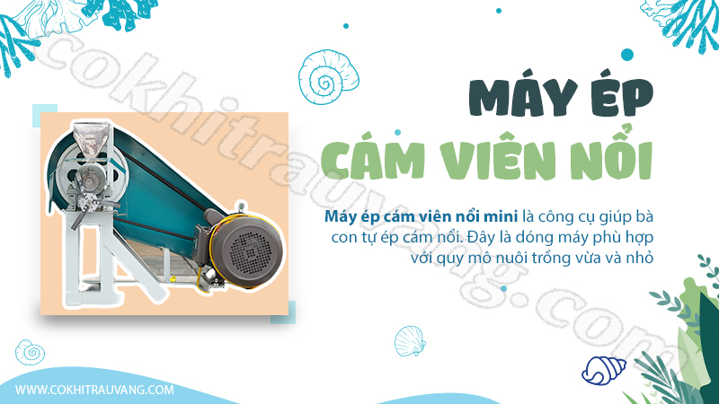 Giá máy ép cám viên nổi mini