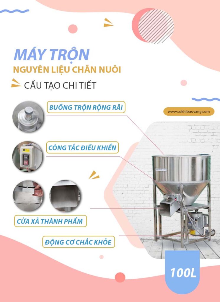 Máy trộn nguyên liệu 50L