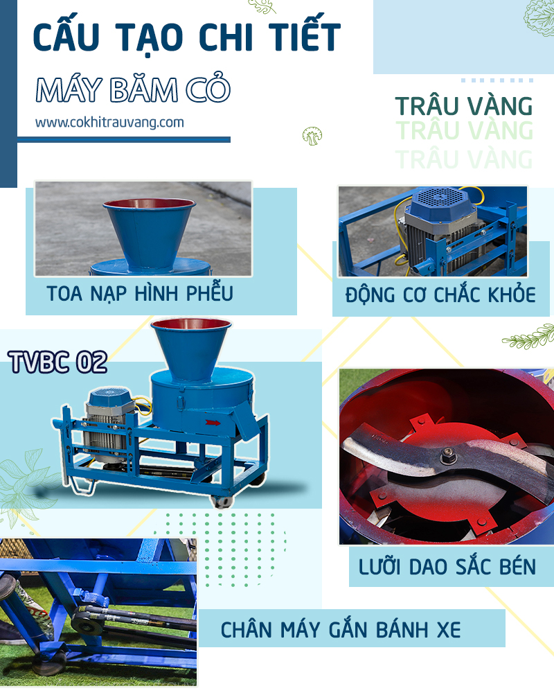 Máy băm cỏ vtbc 2 