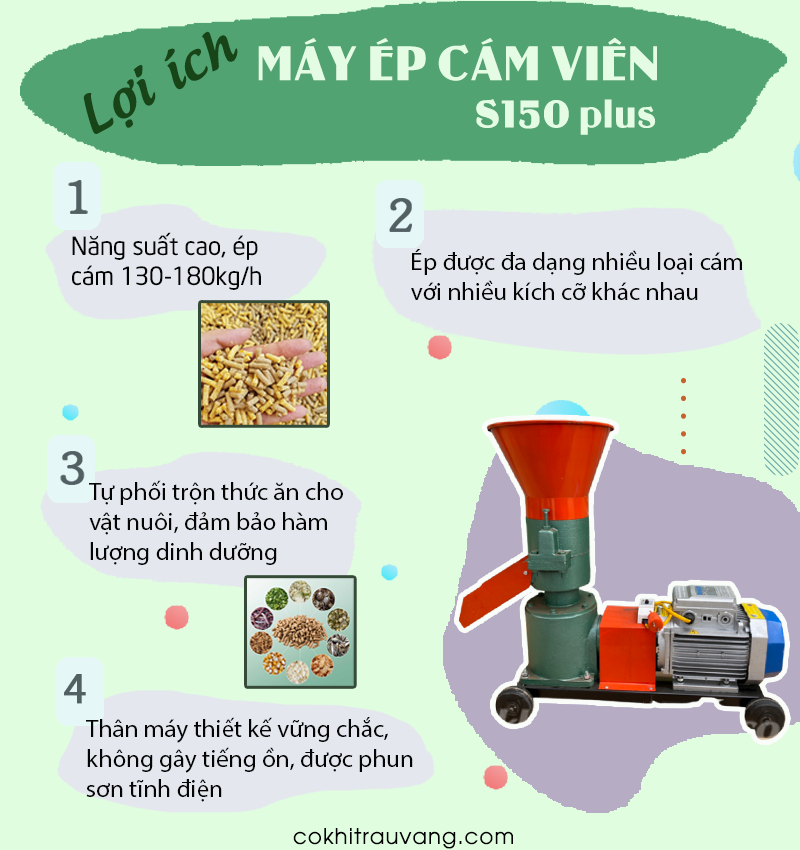 lợi ích máy ép cám viên